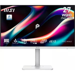  MSI 27quot Pro Max 271QPHW E14 IPS LED 4ms 169 HDMI MM HAS Piv 15001 300cd 178178 2560x1440 144Hz DP Quad 2K 1440p USB 64