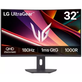 Монитор LG 31.5" UltraGear 32G600A-B черный VA LED 16:9 HDMI матовая HAS Piv 3000:1 300cd 178гр/178гр 2560x1440 180Hz FreeSync DP 2K 6.7кг