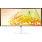 Монитор Samsung 34" ViewFinity S6 S34C650TAUXEN белый VA LED 5ms 21:9 HDMI M/M полуматовая HAS Piv 350cd 178гр/178гр 3440x1440 100Hz FreeSync DP Ultra WQHD USB 8.1кг