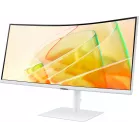 Монитор Samsung 34" ViewFinity S6 S34C650TAUXEN белый VA LED 5ms 21:9 HDMI M/M полуматовая HAS Piv 350cd 178гр/178гр 3440x1440 100Hz FreeSync DP Ultra WQHD USB 8.1кг