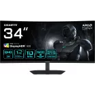 Монитор Gigabyte 34" G34WQC2 EK черный VA LED 21:9 HDMI M/M матовая HAS Piv 4000:1 450cd 178гр/178гр 3440x1440 200Hz FreeSync Premium DP WQ 7.36кг