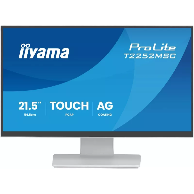 Монитор Iiyama 21.5" ProLite T2252MSC-W2AG белый IPS LED 5ms 16:9 HDMI M/M матовая 250cd 178гр/178гр 1920x1080 60Hz DP FHD USB Touch 4.5кг