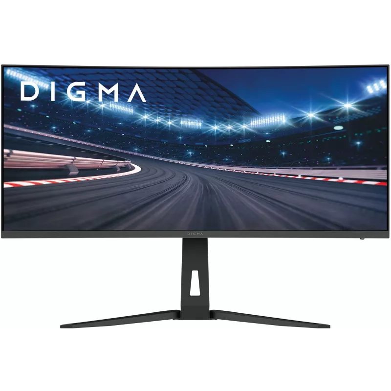 Монитор Digma 34" Overdrive 34A712Q черный VA LED 1ms 21:9 HDMI M/M матовая HAS Piv 450cd 178гр/178гр 3440x1440 200Hz DP UW 5.7кг