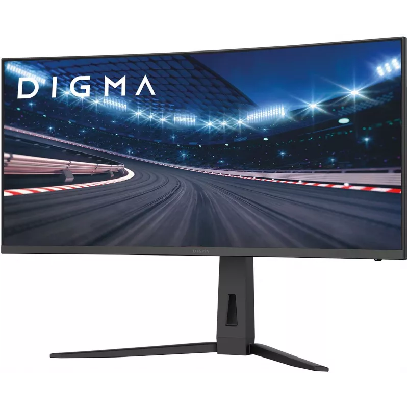 Монитор Digma 34" Overdrive 34A712Q черный VA LED 1ms 21:9 HDMI M/M матовая HAS Piv 450cd 178гр/178гр 3440x1440 200Hz DP UW 5.7кг