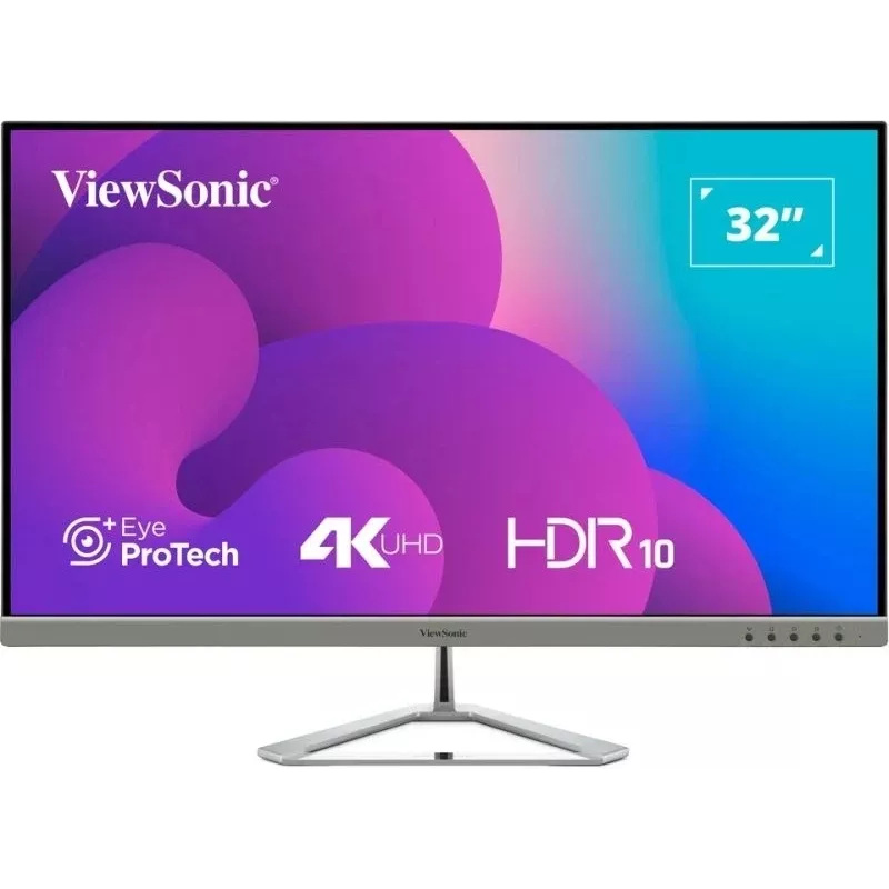 Монитор ViewSonic 31.5" VX3276-4K-MHD-2 серебристый VA LED 16:9 HDMI M/M матовая 350cd 178гр/178гр 3840x2160 60Hz DP 4K 6.9кг