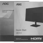 Монитор AOC 23.8" 24B15H3 черный IPS 16:9 HDMI матовая 1000:1 250cd 178гр/178гр 1920x1080 120Hz VGA FHD 2.8кг