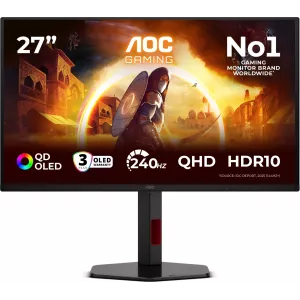  AOC 27quot Q27G4ZDR QD OLED LED 169 HDMI HAS Piv 400cd 178178 2560x1440 240Hz DP 2K USB 552