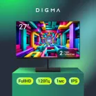 Монитор Digma 27" Progress 27P601F черный IPS LED 1ms 16:9 HDMI M/M матовая 300cd 178гр/178гр 1920x1080 120Hz DP FHD 4.4кг