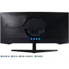 Монитор Samsung 34" Odyssey G5 LC34G55TWWPXEN черный VA LED 21:9 HDMI матовая 250cd 178гр/178гр 3440x1440 165Hz FreeSync Premium DP UW 5.6кг