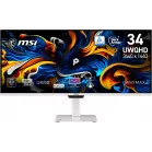 Монитор MSI 34" Max 341QPXW14G белый QD OLED LED 21:9 HDMI M/M полуматовая HAS Piv 250cd 178гр/178гр 3440x1440 144Hz FreeSync Premium Pro DP UW USB 8.9кг
