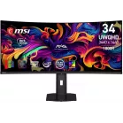 Монитор MSI 34" MPG 341CQP QD-OLED X28 черный QD OLED LED 21:9 HDMI матовая HAS 1500000:1 300cd 178гр/178гр 3440x1440 280Hz G-Sync FreeSync Premium Pro DP UW USB 9.5кг