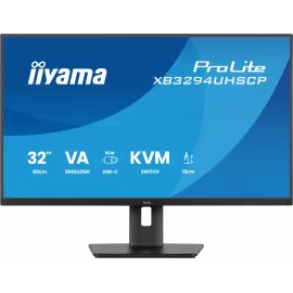 Монитор Iiyama 32" ProLite XB3294UHSCP-B1 черный VA LED 2ms 21:9 HDMI M/M матовая HAS 400cd 178гр/178гр 3440x2160 75Hz DP 4K USB 9.7кг