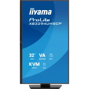  Iiyama 32quot ProLite XB3294UHSCPB1 VA LED 2ms 219 HDMI MM HAS 400cd 178178 3440x2160 75Hz DP 4K USB 97