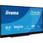 Монитор Iiyama 21.5" ProLite T2254MSC-B2AG черный IPS LED 16:9 HDMI M/M глянцевая HAS 300cd 178гр/178гр 1920x1080 100Hz DP FHD USB Touch 4.9кг