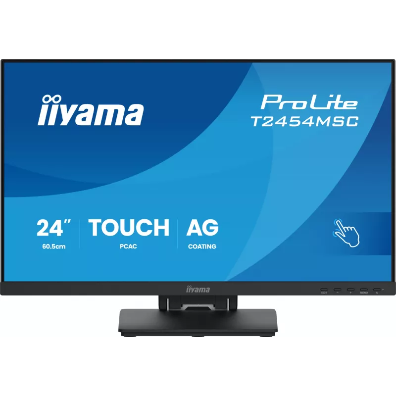 Монитор Iiyama 23.8" ProLite T2454MSC-B3AG черный IPS LED 16:9 HDMI M/M глянцевая HAS 300cd 178гр/178гр 1920x1080 75Hz DP FHD USB Touch 5.4кг