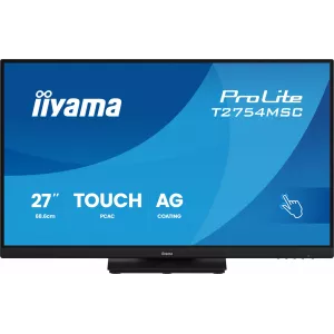  Iiyama 27quot ProLite T2754MSCB2AG IPS LED 169 HDMI MM HAS 300cd 178178 1920x1080 75Hz VGA FHD USB Touch 66
