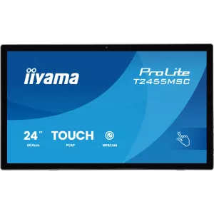 Iiyama 238quot ProLite T2455MSCB2 IPS LED 169 HDMI MM Cam 400cd 178178 1920x1080 60Hz DP FHD USB Touch 44