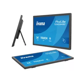 Монитор Iiyama 23.8" ProLite T2455MSC-B2 черный IPS LED 16:9 HDMI M/M Cam глянцевая 400cd 178гр/178гр 1920x1080 60Hz DP FHD USB Touch 4.4кг