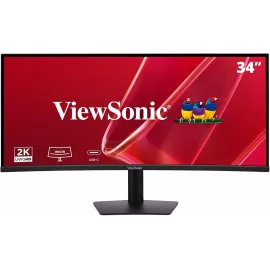Монитор ViewSonic 34" VA3420C-2 черный VA LED 21:9 HDMI M/M матовая HAS Piv 3000:1 300cd 178гр/178гр 3440x1440 120Hz DP 2K USB 8.4кг
