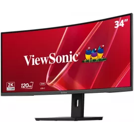 Монитор ViewSonic 34" VA3420C-2 черный VA LED 21:9 HDMI M/M матовая HAS Piv 3000:1 300cd 178гр/178гр 3440x1440 120Hz DP 2K USB 8.4кг