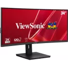 Монитор ViewSonic 34" VA3420C-2 черный VA LED 21:9 HDMI M/M матовая HAS Piv 3000:1 300cd 178гр/178гр 3440x1440 120Hz DP 2K USB 8.4кг