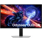 Монитор Samsung 27" Odyssey OLED G6 S27FG602SIXCI серебристый OLED LED 16:9 HDMI матовая HAS Piv 300cd 178гр/178гр 2560x1440 500Hz FreeSync Premium Pro DP 2K USB 6.9кг