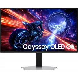 Монитор Samsung 27" Odyssey OLED G6 S27FG602SIXCI серебристый OLED LED 16:9 HDMI матовая HAS Piv 300cd 178гр/178гр 2560x1440 500Hz FreeSync Premium Pro DP 2K USB 6.9кг