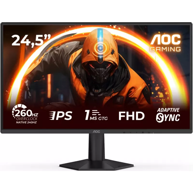 Монитор AOC 24.5" 25G50Z черный Fast IPS LED 16:9 HDMI матовая 300cd 178гр/178гр 1920x1080 240Hz DP FHD 2.63кг