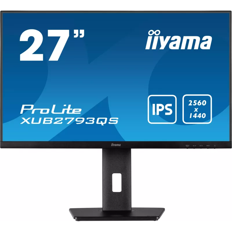 Монитор Iiyama 27" ProLite XB2793QSU-B1 черный IPS LED 16:9 HDMI M/M матовая HAS Piv 350cd 178гр/178гр 2560x1440 120Hz DP Quad 2K (1440p) USB 6.2кг
