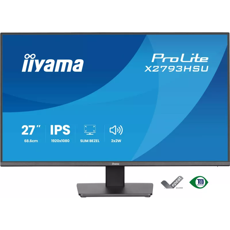 Монитор Iiyama 27" ProLite X2793HSU-B1 черный IPS LED 16:9 HDMI M/M матовая HAS Piv 350cd 178гр/178гр 1920x1080 120Hz DP FHD USB 4кг