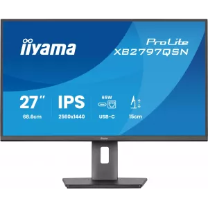  Iiyama 27quot ProLite XB2797QSNB1 IPS LED 169 HDMI MM HAS Piv 350cd 178178 2560x1440 75Hz DP Quad 2K 1440p USB 58