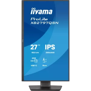  Iiyama 27quot ProLite XB2797QSNB1 IPS LED 169 HDMI MM HAS Piv 350cd 178178 2560x1440 75Hz DP Quad 2K 1440p USB 58