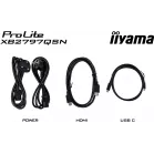 Монитор Iiyama 27" ProLite XB2797QSN-B1 черный IPS LED 16:9 HDMI M/M матовая HAS Piv 350cd 178гр/178гр 2560x1440 75Hz DP Quad 2K (1440p) USB 5.8кг