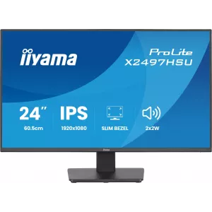  Iiyama 238quot ProLite X2497HSUB1 IPS LED 169 HDMI MM 350cd 178178 1920x1080 120Hz DP FHD USB 33