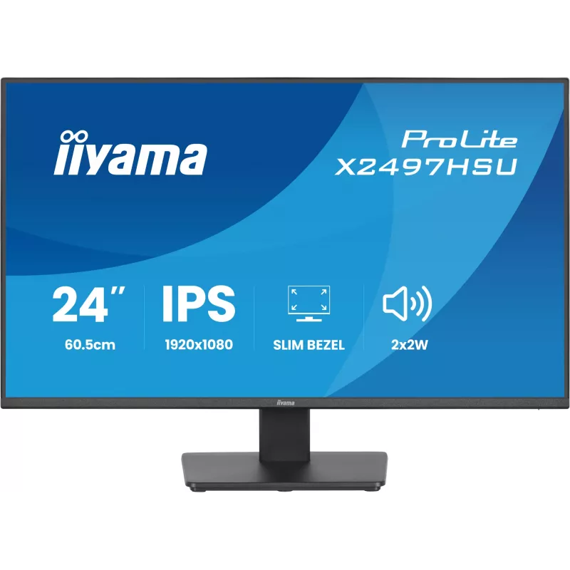 Монитор Iiyama 23.8" ProLite X2497HSU-B1 черный IPS LED 16:9 HDMI M/M матовая 350cd 178гр/178гр 1920x1080 120Hz DP FHD USB 3.3кг