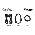 Монитор Iiyama 23.8" ProLite X2497HSU-B1 черный IPS LED 16:9 HDMI M/M матовая 350cd 178гр/178гр 1920x1080 120Hz DP FHD USB 3.3кг