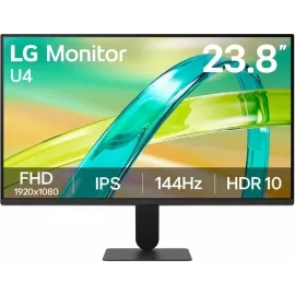 Монитор LG 23.8" 24U411B-B черный IPS LED 16:9 HDMI матовая 250cd 178гр/178гр 1920x1080 144Hz FreeSync Premium VGA FHD 3.2кг