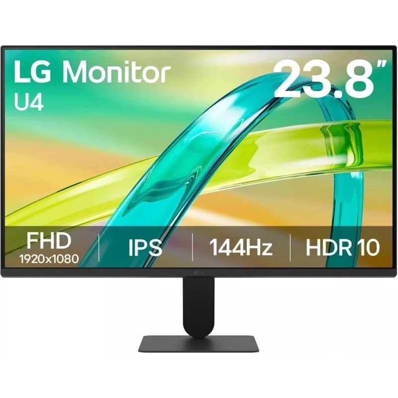 Монитор LG 23.8" 24U411B-B черный IPS LED 16:9 HDMI матовая 250cd 178гр/178гр 1920x1080 144Hz FreeSync Premium VGA FHD 3.2кг