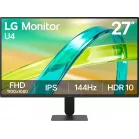 Монитор LG 27" 27U411B-B черный IPS LED 16:9 HDMI матовая 250cd 178гр/178гр 1920x1080 144Hz FreeSync Premium VGA FHD 3.9кг