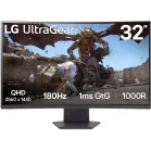 Монитор LG 31.5" UltraGear 32GS60QC-B черный VA LED 16:9 HDMI матовая 3000:1 300cd 178гр/178гр 2560x1440 180Hz FreeSync DP WQ HD 2K (1440p) 7.2кг