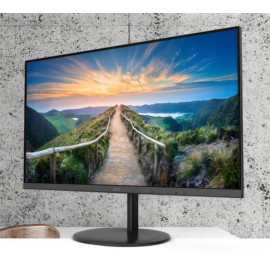 МОНИТОР 23.8" AOC Q24V4EA Black (IPS, 2560x1440, 75Hz, 4 ms, 178°/178°, 250 cd/m, 20M:1, +HDMI, +DisplayPort 1.2, +MM)