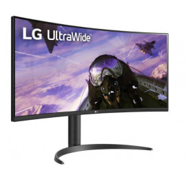 МОНИТОР 34" LG 34WP65C-B Black (VA, изогнутый, 3840x1440, 160Hz, 5 ms, 178°/178°, 300 cd/m, 3000:1, +2хHDMI 2.0, +DP)