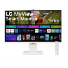 МОНИТОР 32" LG 32SR85U-W WHITE (IPS, 3840x2160, 5 ms, 178°/178°, 400 cd/m, 3000:1, +2хHDMI, +3xUSB Type-C, +MM, +WebCAM)