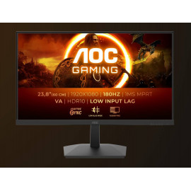 МОНИТОР 23.8" AOC 24G15N2 Black (VA, 1920x1080, 180Hz, 1 ms, 178°/178°, 250 cd/m, 80M:1, +HDMI 2.0, +DisplayPort 1.4)