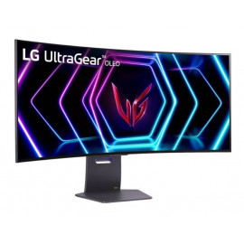 МОНИТОР 39" LG 39GS95QE-B Dark-Grey (OLED, изогнутый, 3440x1440, 240Hz, 0.3 ms, 178°/178°, 1300 cd/m, 1.5M:1, +2хHDMI)