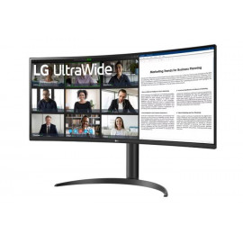 МОНИТОР 34" LG 34WR55QK-B Black (VA, изогнутый, 3440x1440, 100Hz, 5 ms, 178°/178°, 300 cd/m, 3000:1, +2хHDMI 2.0, +DP)