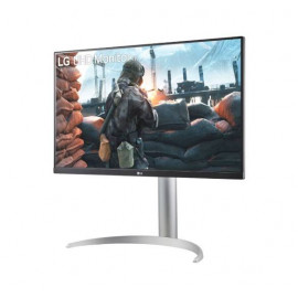 МОНИТОР 27" LG 27UP650K-W Silver с поворотом экрана (IPS, 3840x2160, 5 ms, 178°/178°, 400 cd/m, 1200:1, +2хHDMI 2.0,DP)