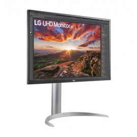 МОНИТОР 27" LG 27UP850K-W Silver-White с поворотом экрана (IPS, 3840x2160, 5 ms, 178°/178°, 400 cd/m, 1200:1, +2хHDMI