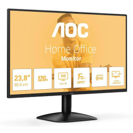 МОНИТОР 23.8" AOC 24B31H Black (IPS, 1920x1080, 120Hz, 1 ms, 178°/178°, 250 cd/m, 1500:1, +HDMI 1.4 (AC ext))