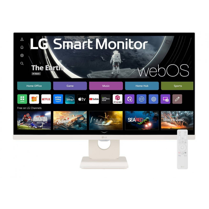 МОНИТОР 27" LG 27U511SA-W WHITE (IPS, 1920x1080,100 Hz 5 ms, 178°/178°, 200 cd/m, 910:1, +2xНDMI 1.4, +WiFi)